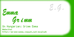 emma grimm business card